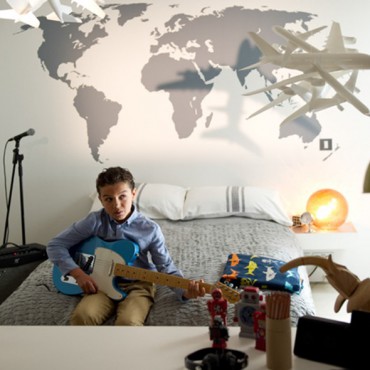 Rocky in his new room - still from the movie